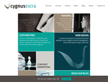Tablet Screenshot of cygnus-extra.co.uk